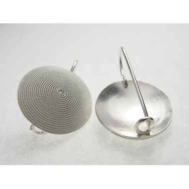 Sardinian filigree earrings in silver, corbula