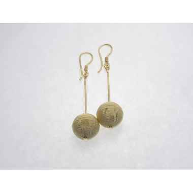 Orecchini filigrana in argento filo rosa