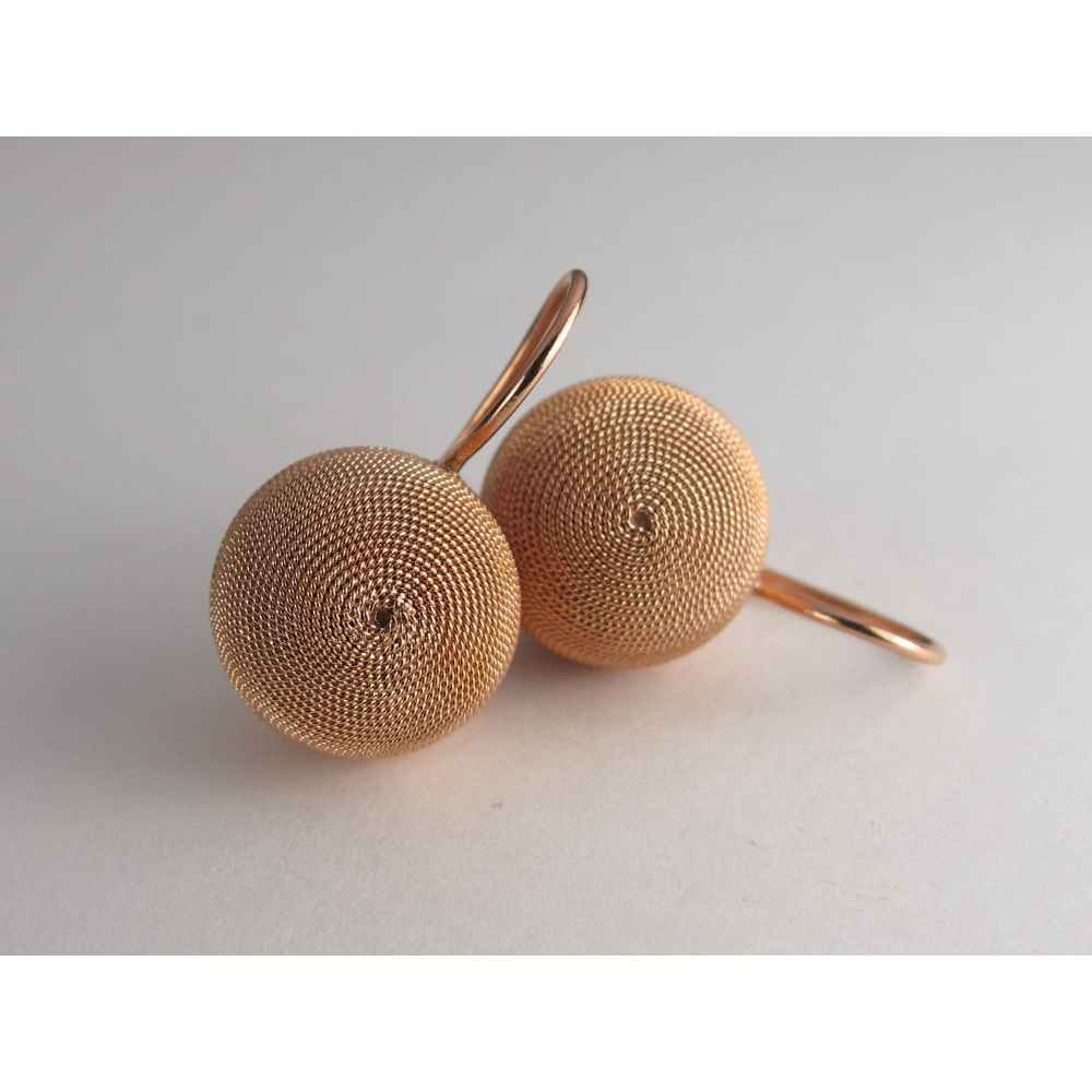 Gioielli sardi orecchini  filigrana monachella sfera rosa 