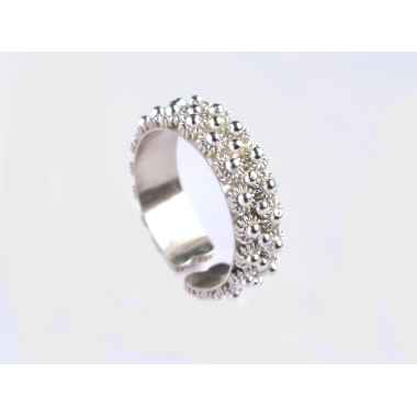 Fede sarda veretta argento lavorata interamente a mano. Due fili