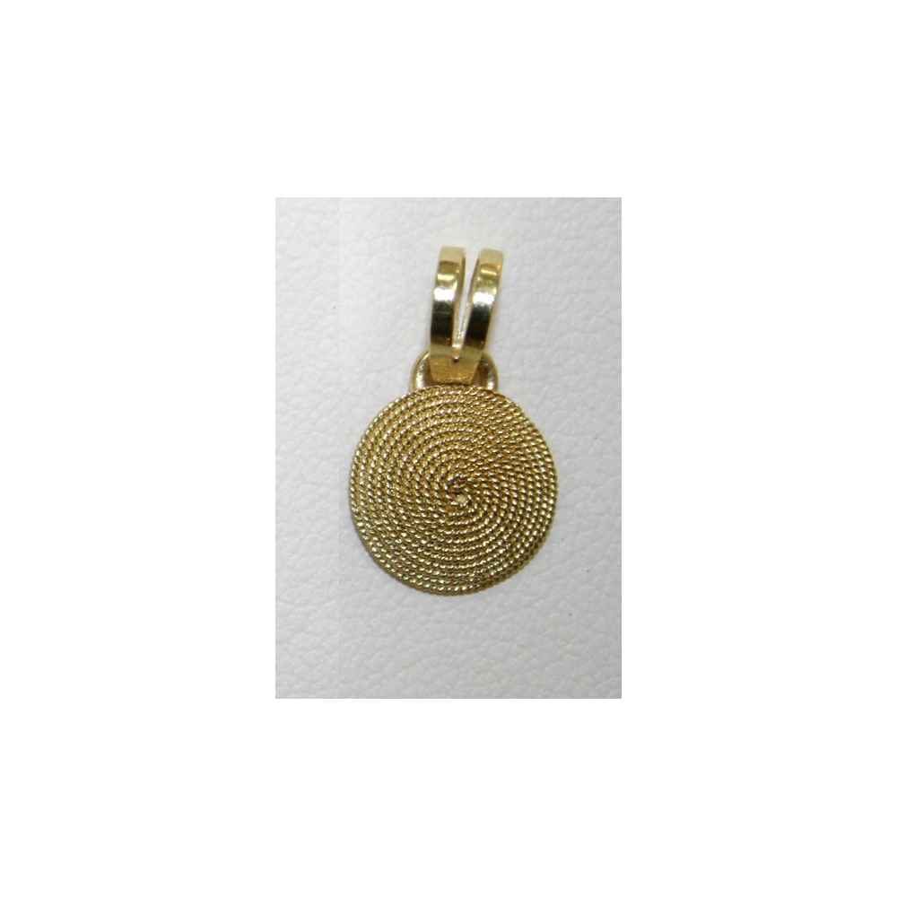 Pendentif Corbula Or Jaune 18 Carats Filigrane Sarde - Fait Main En Sardaigne - Neuf Avec écrin