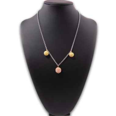 Collana in filigrana sarda argento - argento dorato 