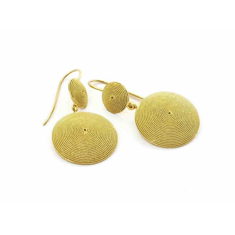 boucles d'oreilles, femme or, en filigrane sarde