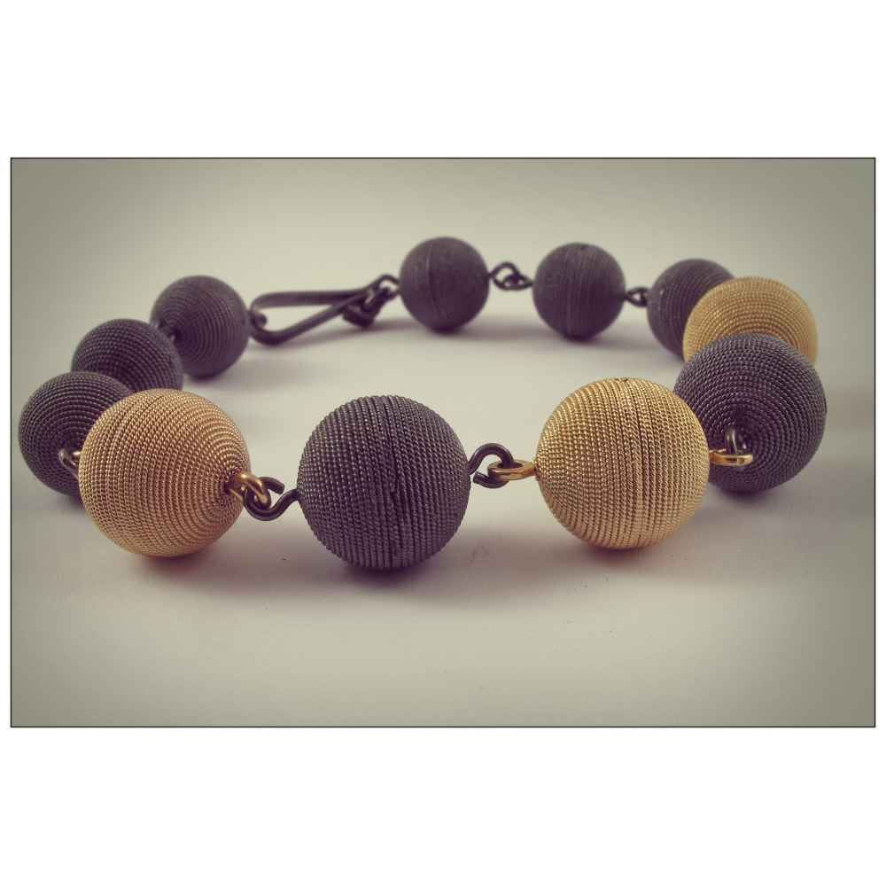 Bracciale filigrana sarda brunito e dorato