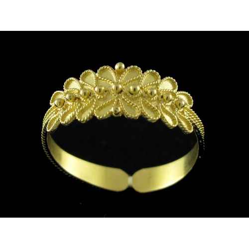 fede sarda filigrana oro foglia un filo lato