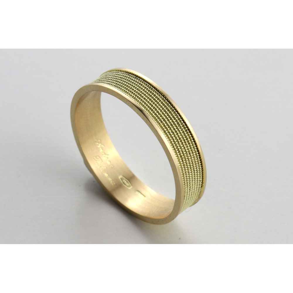 Fede sarda uomo oro giallo