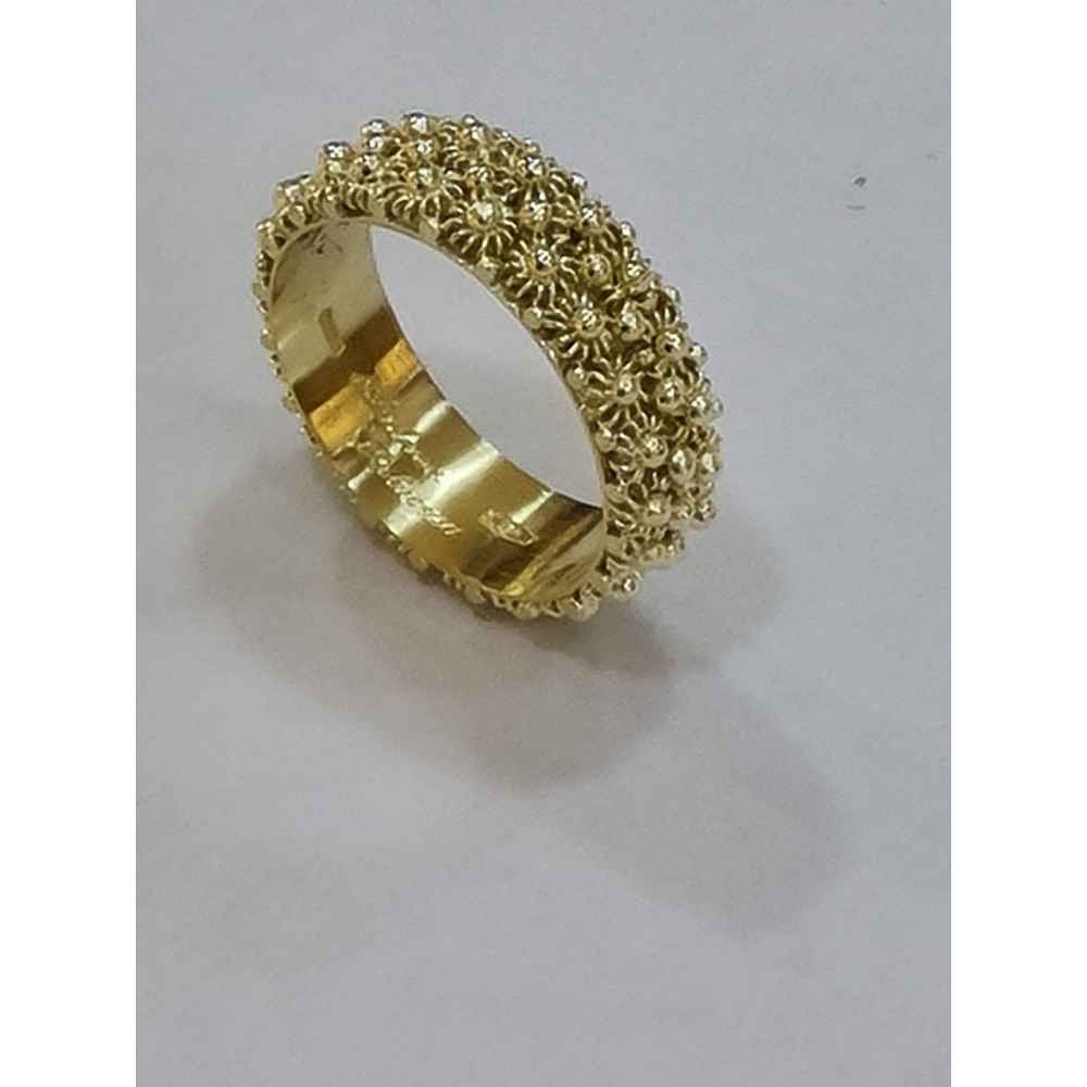 Anillo de eternidad de Cerdeña, hecho a mano en oro amarillo