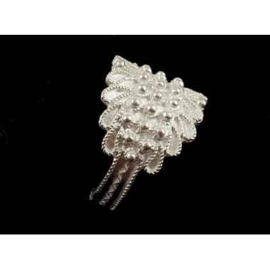 Fede sarda argento filigrana 3 fili foglia 