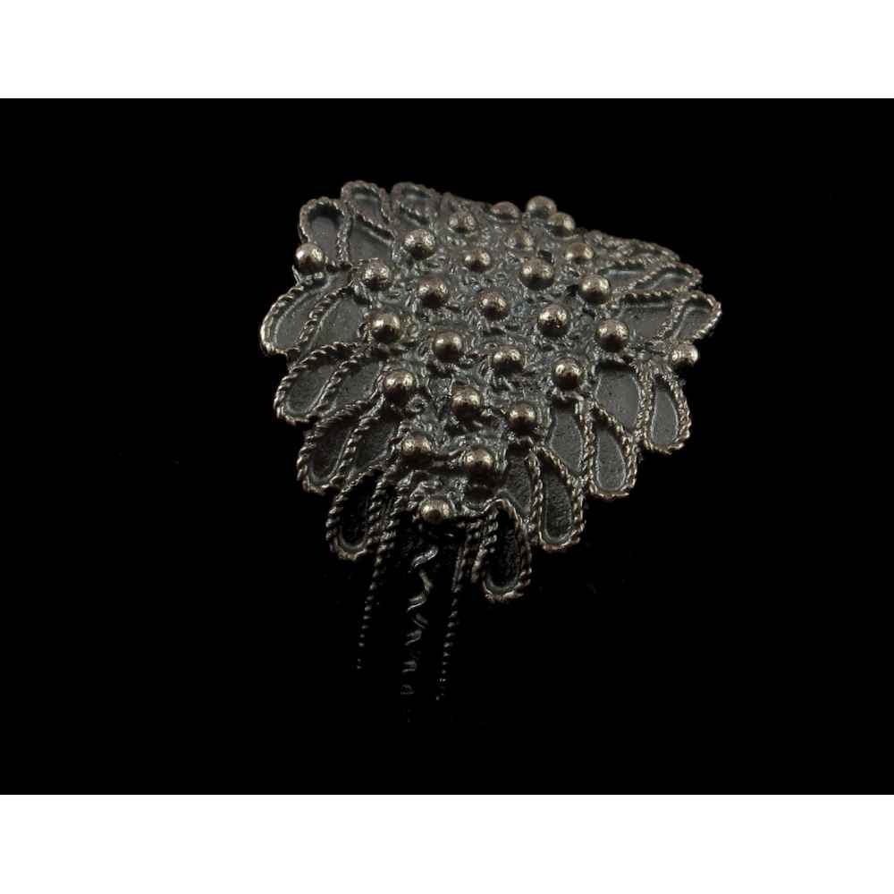 Anello sardo argento brunito