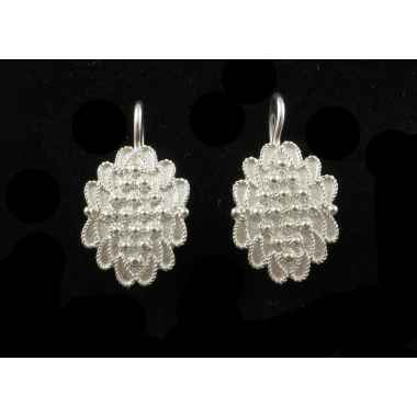 Orecchini sardi filigrana argento foglia  monachella