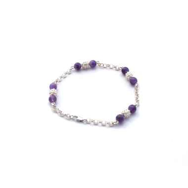 Bracciale filigrana sarda con ametista 