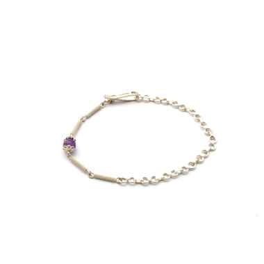 Bracciale filigrana sarda con sfera ametista 